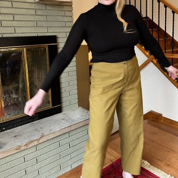 5/30🦄- Signature Unique Camel Wide Legged Slacks by Babette SF - Picture 2 of 10